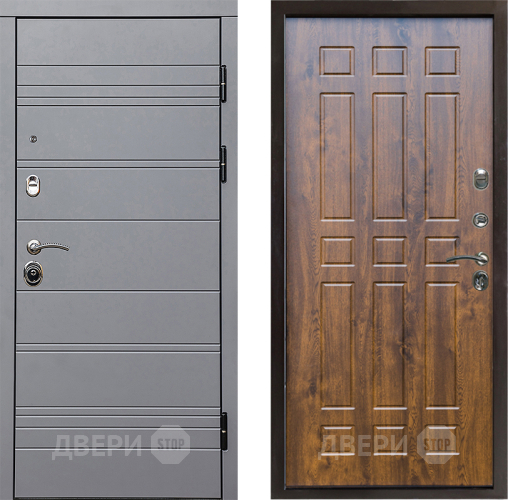 Входная металлическая Дверь Престиж Линия Грэй Спарта Дуб в Зарайске