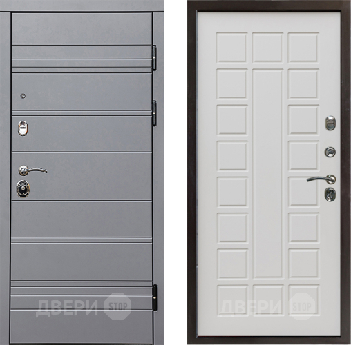 Входная металлическая Дверь Престиж Линия Грэй Престиж Бежевый мат в Зарайске