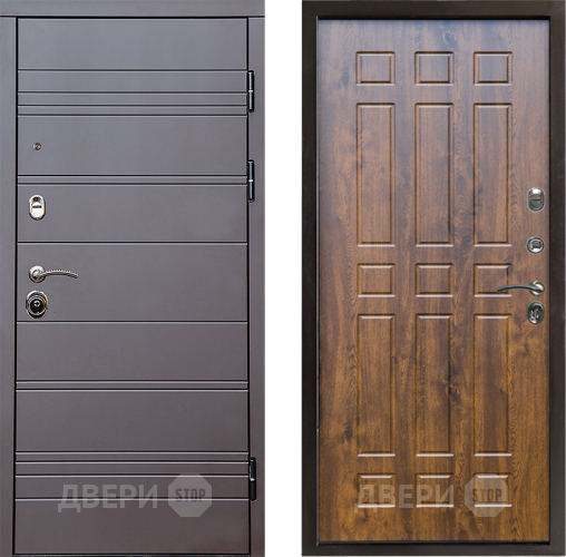 Входная металлическая Дверь Престиж Линия Браун Спарта Дуб в Зарайске