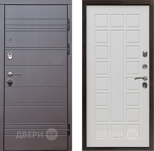 Входная металлическая Дверь Престиж Линия Браун Престиж Бежевый мат в Зарайске