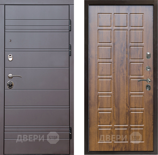 Входная металлическая Дверь Престиж Линия Браун Престиж Дуб в Зарайске