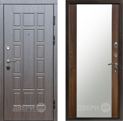 Входная металлическая Дверь Престиж Престиж Зеркало Дуб в Зарайске