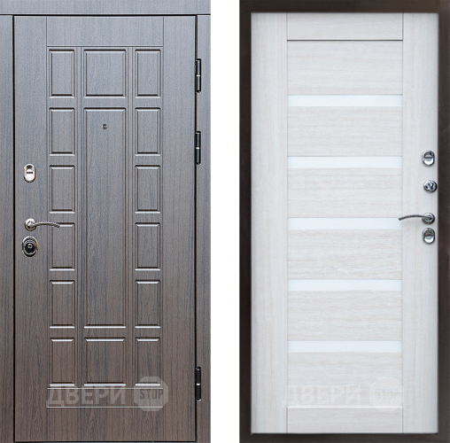 Входная металлическая Дверь Престиж Престиж Царга Лиственница белая в Зарайске