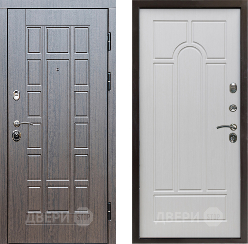 Входная металлическая Дверь Престиж Престиж Арка Лиственница белая в Зарайске