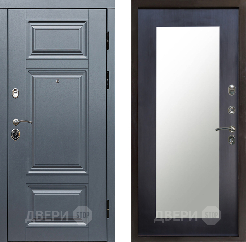 Входная металлическая Дверь Престиж Премиум Зеркло Пастораль Венге в Зарайске