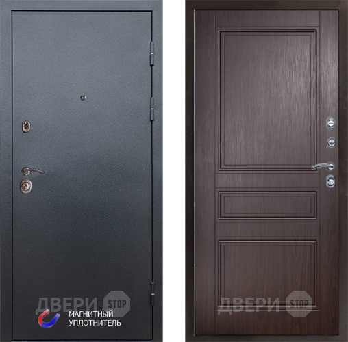 Входная металлическая Дверь Престиж Графит Классика Венге в Зарайске
