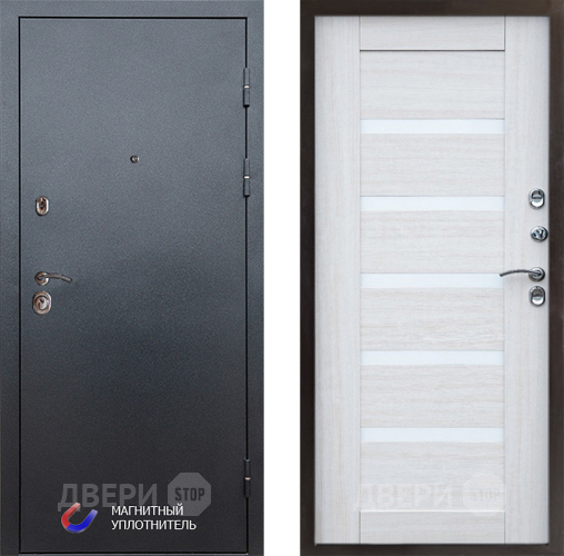 Дверь Престиж Графит Царга Лиственница белая в Зарайске