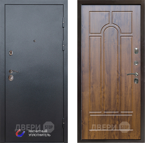 Входная металлическая Дверь Престиж Графит Арка Дуб в Зарайске