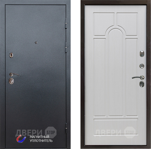 Дверь Престиж Графит Арка Лиственница белая в Зарайске