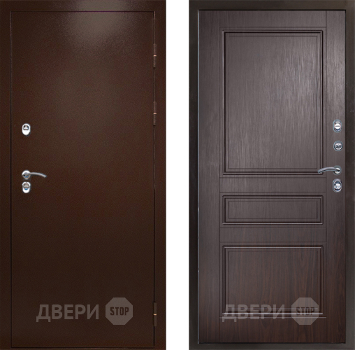 Дверь Престиж TERMO с терморазрывом Снегирь Медь Классика Венге в Зарайске