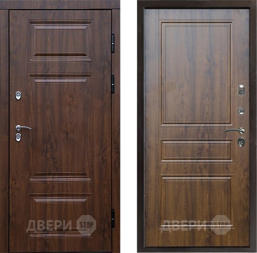 Входная металлическая Дверь Престиж TERMO с терморазрывом Премиум Орех Классика Дуб в Зарайске