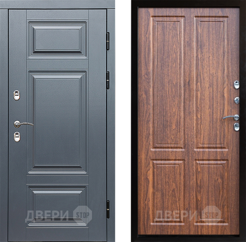 Дверь Престиж TERMO с терморазрывом Премиум Грэй Премиум Орех светлый в Зарайске