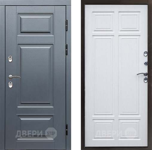 Входная металлическая Дверь Престиж TERMO с терморазрывом Премиум Грэй Премиум Лиственница белая в Зарайске