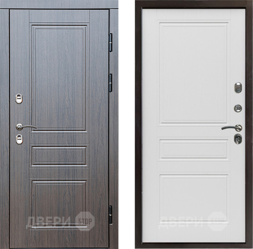 Входная металлическая Дверь Престиж TERMO с терморазрывом Классика Классика Лиственница белая в Зарайске