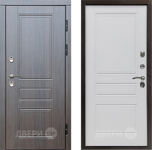 Входная металлическая Дверь Престиж TERMO с терморазрывом Классика Классика Белый матовый в Зарайске