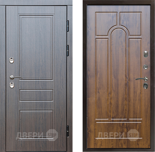 Входная металлическая Дверь Престиж TERMO с терморазрывом Классика Арка Дуб в Зарайске