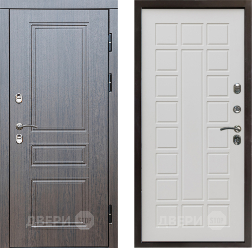 Входная металлическая Дверь Престиж TERMO с терморазрывом Классика Престиж Бежевый мат в Зарайске