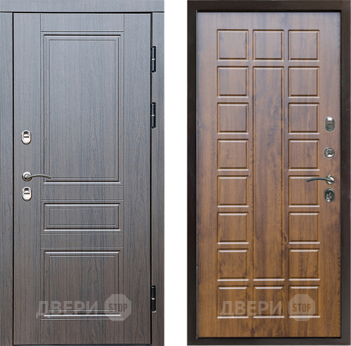 Входная металлическая Дверь Престиж TERMO с терморазрывом Классика Престиж Дуб в Зарайске