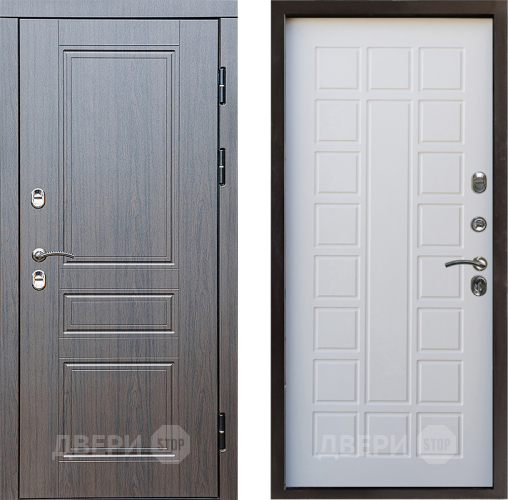 Входная металлическая Дверь Престиж TERMO с терморазрывом Классика Престиж Белое дерево в Зарайске