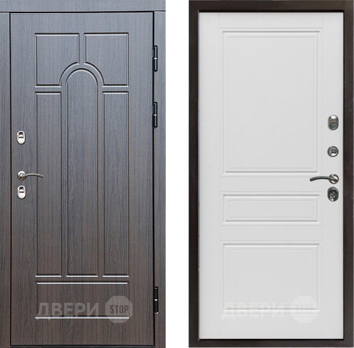 Дверь Престиж TERMO с терморазрывом Арка Классика Лиственница белая в Зарайске