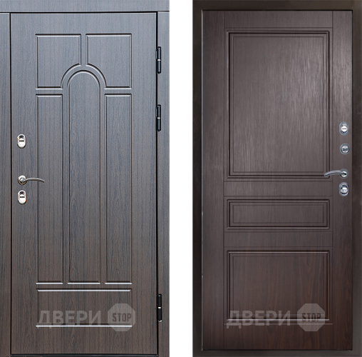 Входная металлическая Дверь Престиж TERMO с терморазрывом Арка Классика Венге в Зарайске