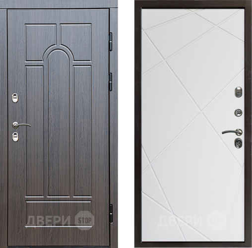 Входная металлическая Дверь Престиж TERMO с терморазрывом Арка Лучи Бетон светлый в Зарайске