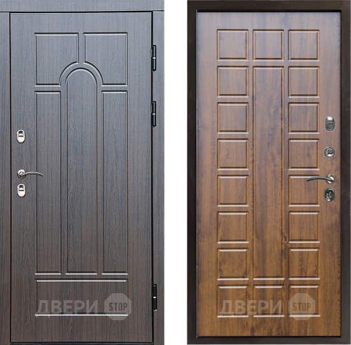 Входная металлическая Дверь Престиж TERMO с терморазрывом Арка Престиж Дуб в Зарайске