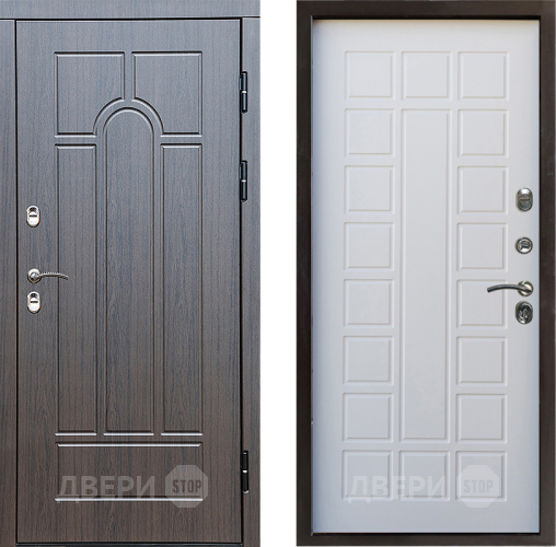 Входная металлическая Дверь Престиж TERMO с терморазрывом Арка Престиж Белое дерево в Зарайске