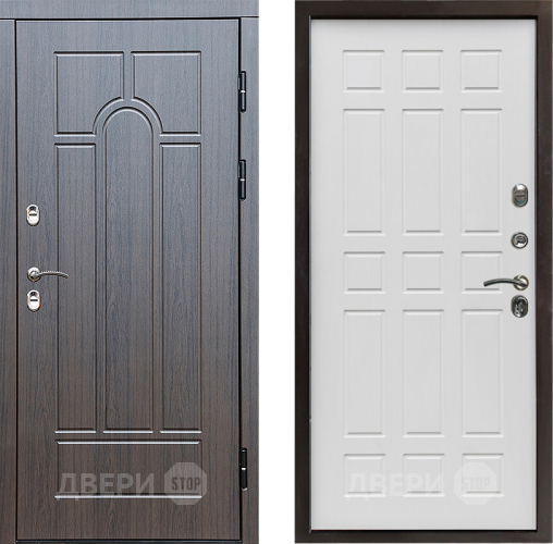 Входная металлическая Дверь Престиж TERMO с терморазрывом Арка Спарта Белое дерево в Зарайске