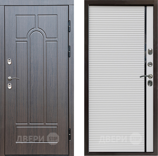 Входная металлическая Дверь Престиж TERMO с терморазрывом Арка Porte Белый в Зарайске