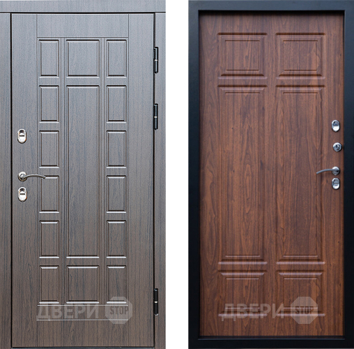 Входная металлическая Дверь Престиж TERMO с терморазрывом Престиж Премиум Орех темный в Зарайске