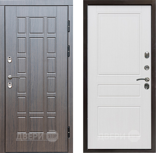 Входная металлическая Дверь Престиж TERMO с терморазрывом Престиж Классика Белое дерево в Зарайске