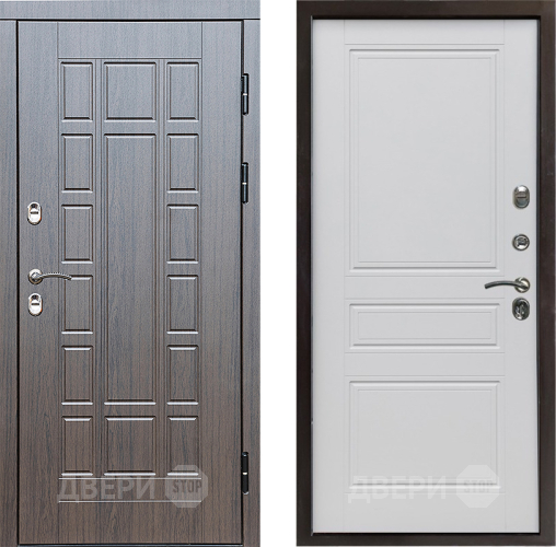 Входная металлическая Дверь Престиж TERMO с терморазрывом Престиж Классика Белый матовый в Зарайске