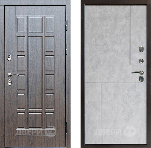 Входная металлическая Дверь Престиж TERMO с терморазрывом Престиж Горизонт Бетон светлый в Зарайске
