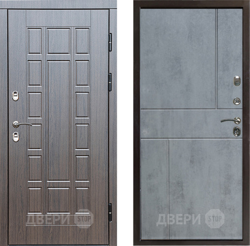 Входная металлическая Дверь Престиж TERMO с терморазрывом Престиж Горизонт Бетон темный в Зарайске