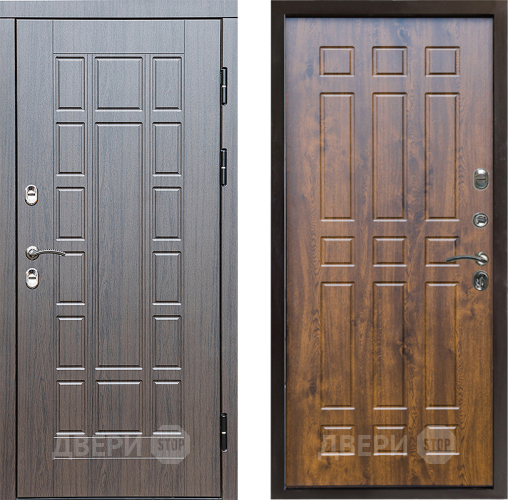 Входная металлическая Дверь Престиж TERMO с терморазрывом Престиж Спарта Дуб в Зарайске
