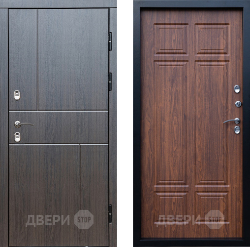 Входная металлическая Дверь Престиж TERMO с терморазрывом Горизонт Венге Премиум Орех темный в Зарайске