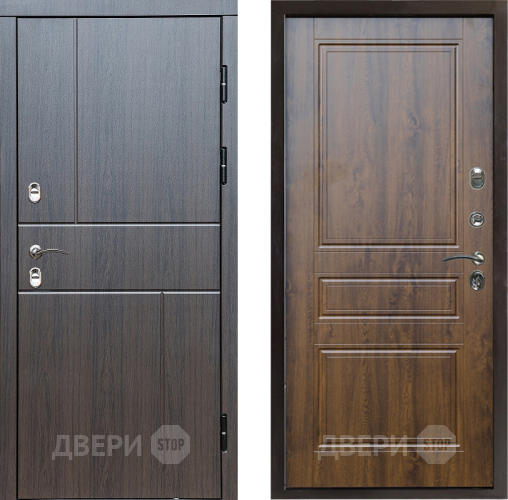 Входная металлическая Дверь Престиж TERMO с терморазрывом Горизонт Венге Классика Дуб в Зарайске