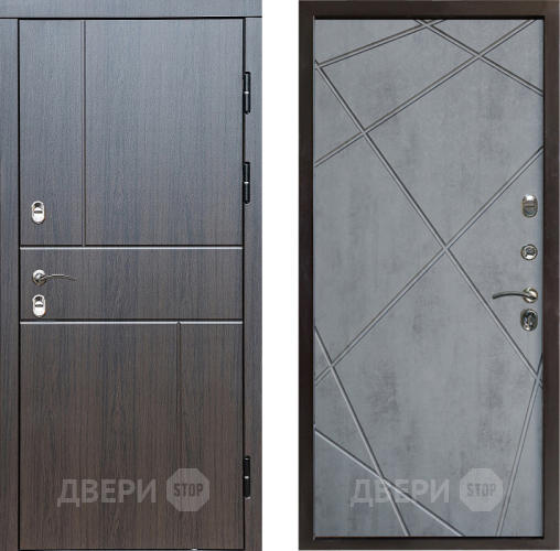 Входная металлическая Дверь Престиж TERMO с терморазрывом Горизонт Венге Лучи Бетон темный в Зарайске