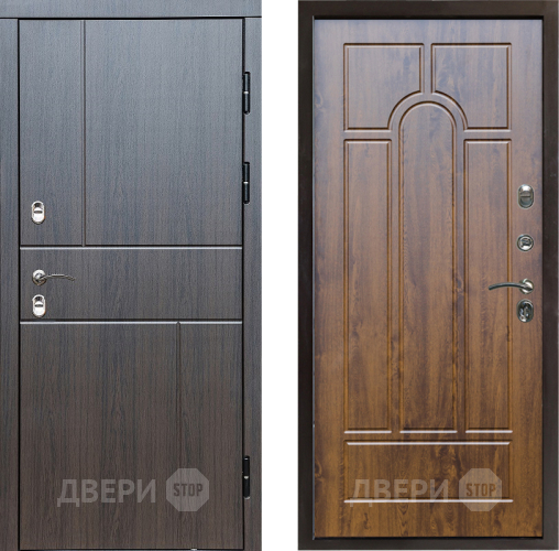 Входная металлическая Дверь Престиж TERMO с терморазрывом Горизонт Венге Арка Дуб в Зарайске