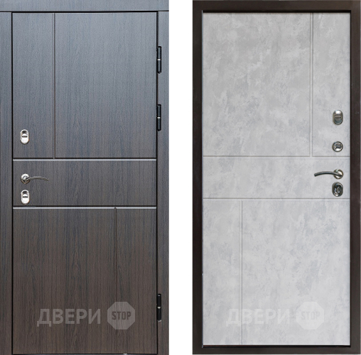 Входная металлическая Дверь Престиж TERMO с терморазрывом Горизонт Венге Горизонт Бетон светлый в Зарайске