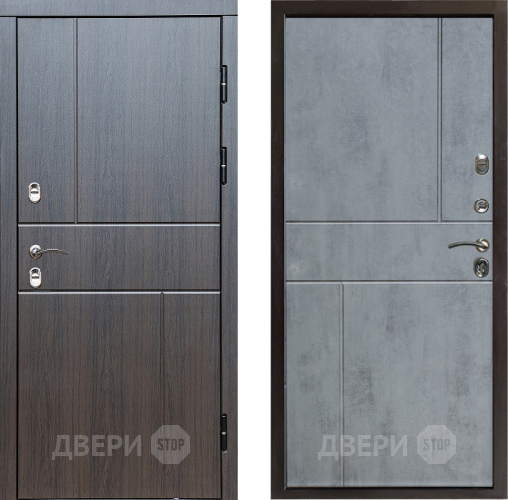 Входная металлическая Дверь Престиж TERMO с терморазрывом Горизонт Венге Горизонт Бетон темный в Зарайске