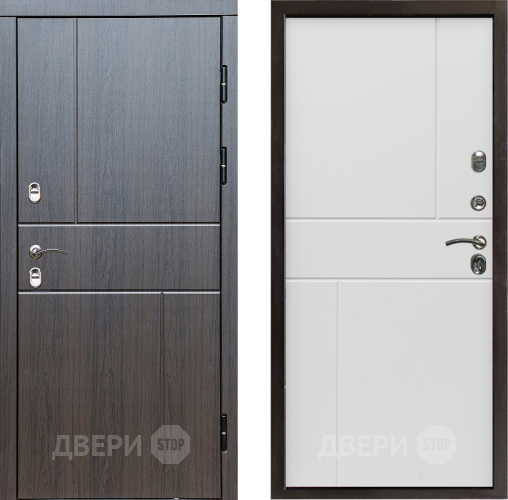 Входная металлическая Дверь Престиж TERMO с терморазрывом Горизонт Венге Горизонт Бетон белый в Зарайске