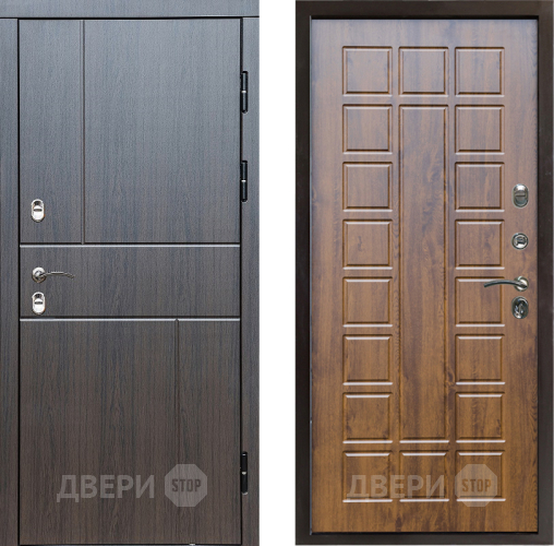 Входная металлическая Дверь Престиж TERMO с терморазрывом Горизонт Венге Престиж Дуб в Зарайске