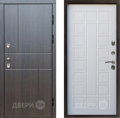 Входная металлическая Дверь Престиж TERMO с терморазрывом Горизонт Венге Престиж Белое дерево в Зарайске