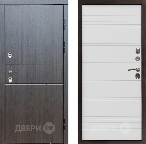 Дверь Престиж TERMO с терморазрывом Горизонт Венге Line Белый в Зарайске