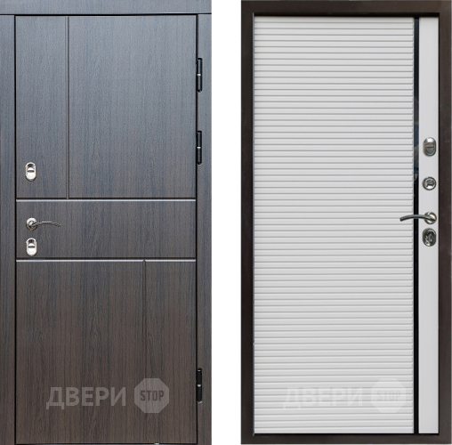 Входная металлическая Дверь Престиж TERMO с терморазрывом Горизонт Венге Porte Белый в Зарайске