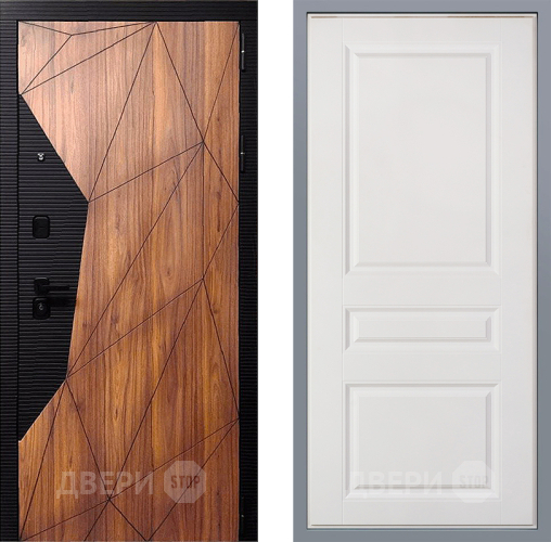 Дверь Заводские двери Морра Стокгольм Белый софт в Зарайске