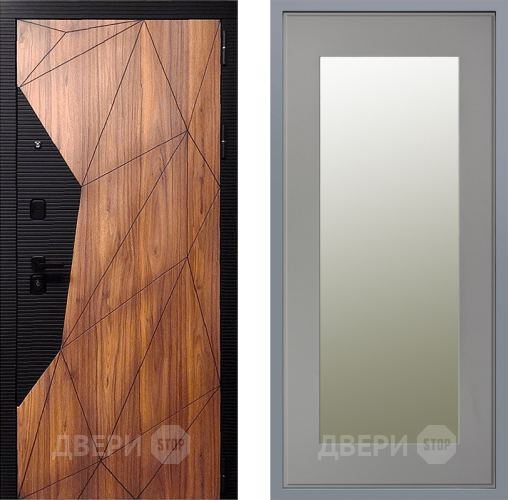 Дверь Заводские двери Морра Зеркало Модерн Грей софт в Зарайске