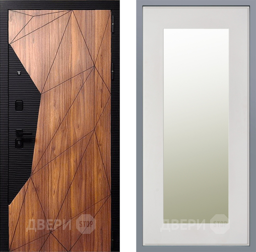 Дверь Заводские двери Морра Зеркало Модерн Белый софт в Зарайске